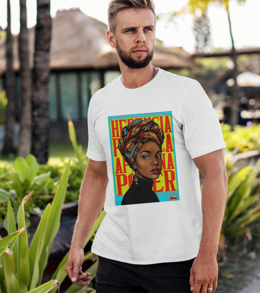 Herencia Pacifica Africana Power Blk Pwr Narez Wear T-Shirt