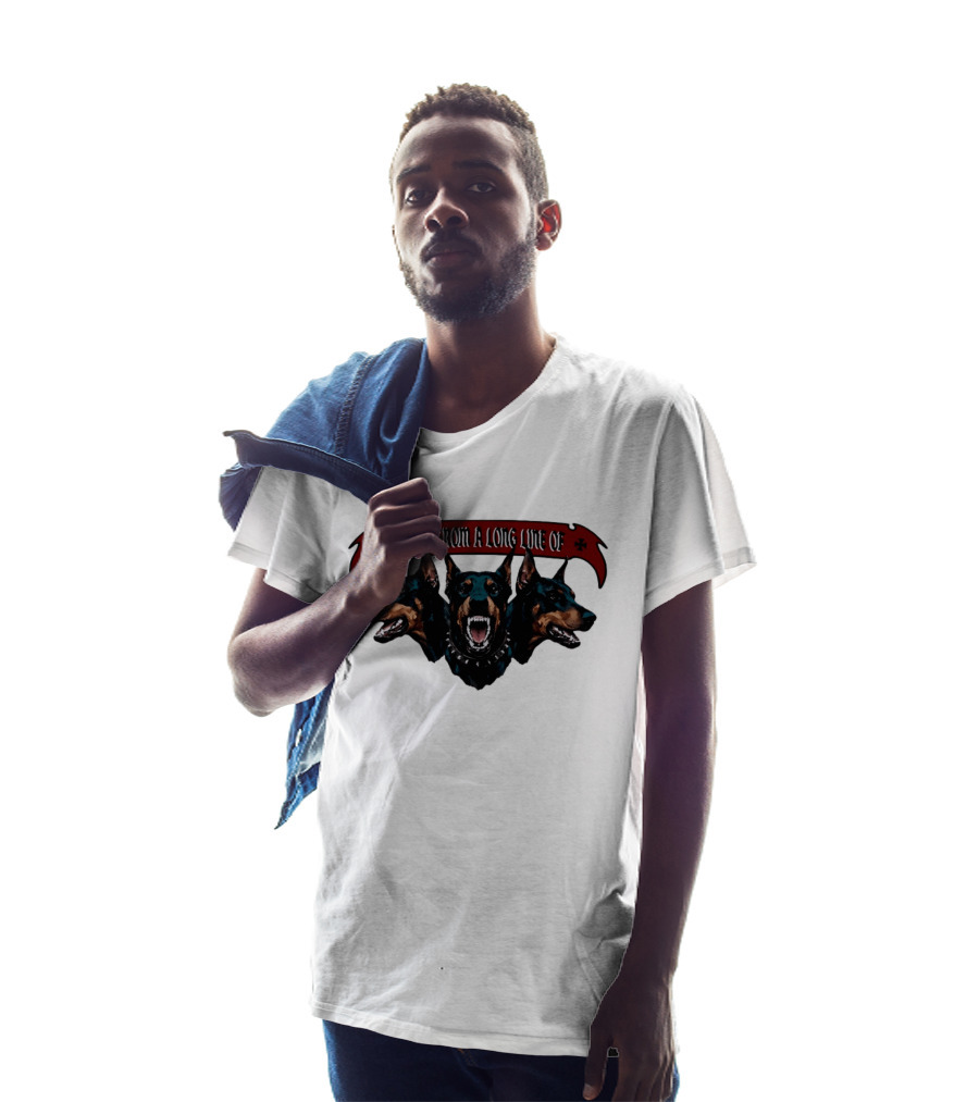 I Come From A Long Line Of Dobermans Doberman Pinscher T-Shirt