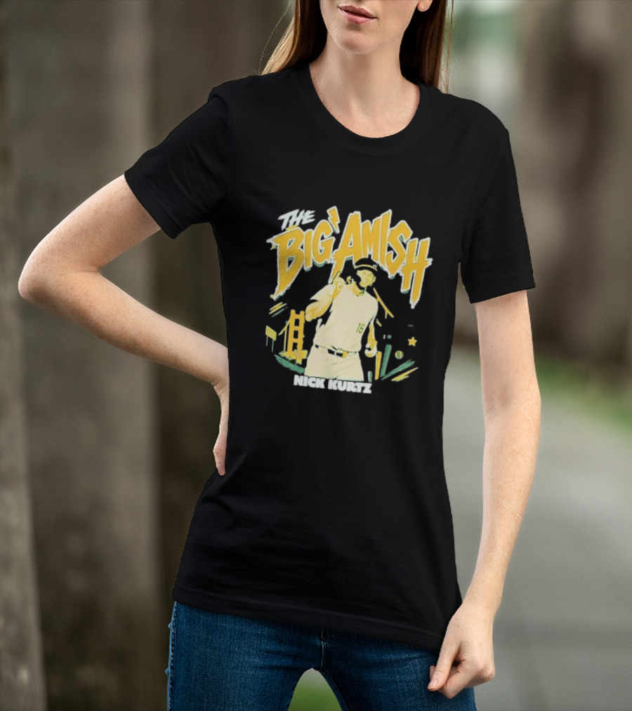 Nick Kurtz Athletics Baseball The Big Amish Sports T-Shirt