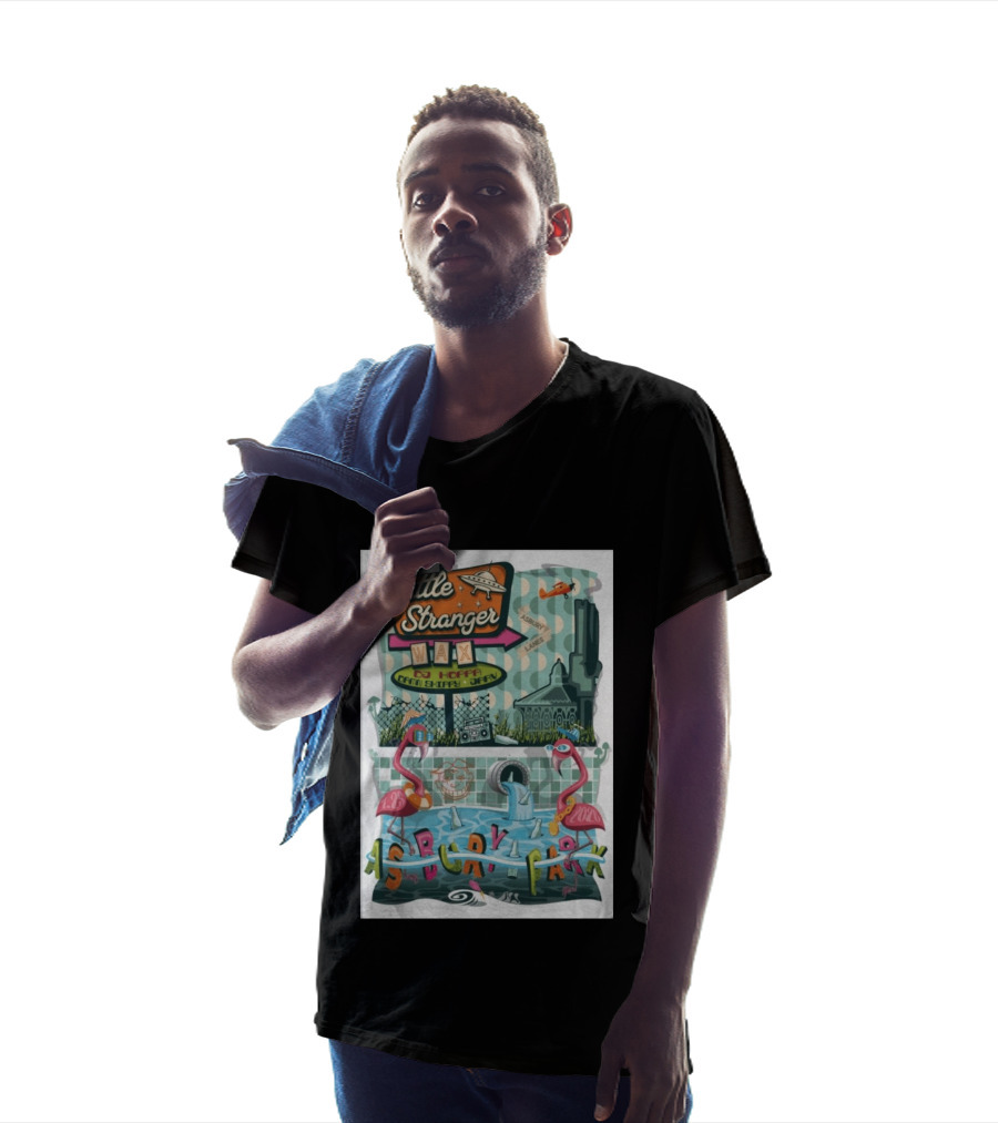 Little Stranger Asbury Park NJ Asbury Lanes DJ HOPPA WAX 7 25 2026 Flamingos T-Shirt