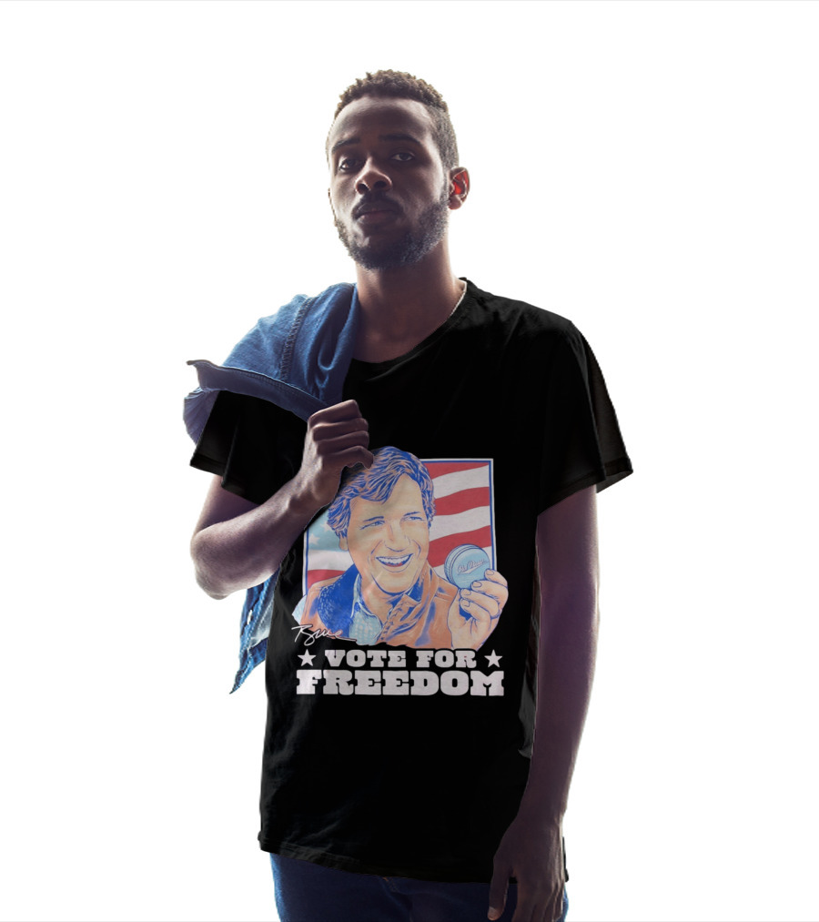 Tucker Carlson Old Row Vote For Freedom America Flag T-Shirt
