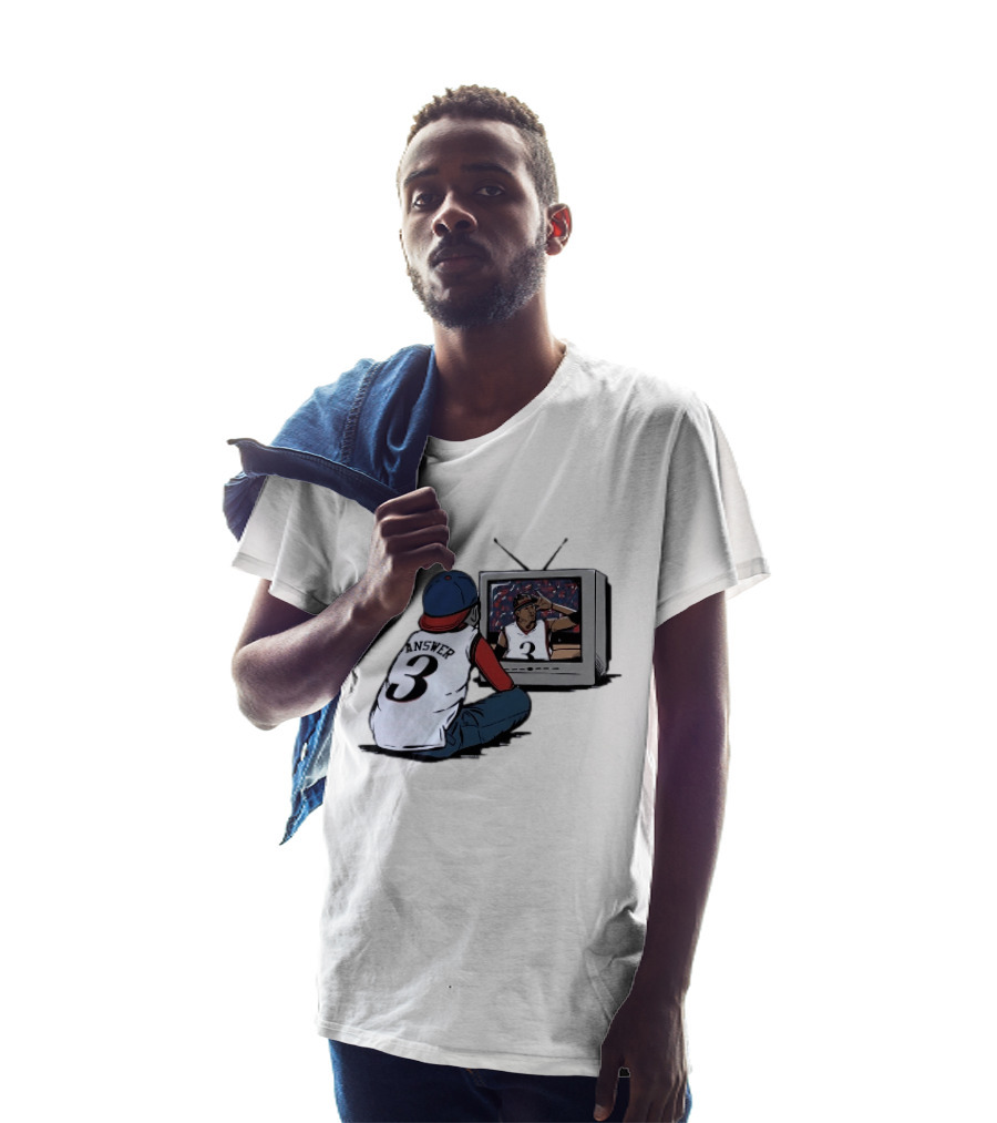Allen Iverson 76ers Number 3 The Answer NBA Legend T-Shirt