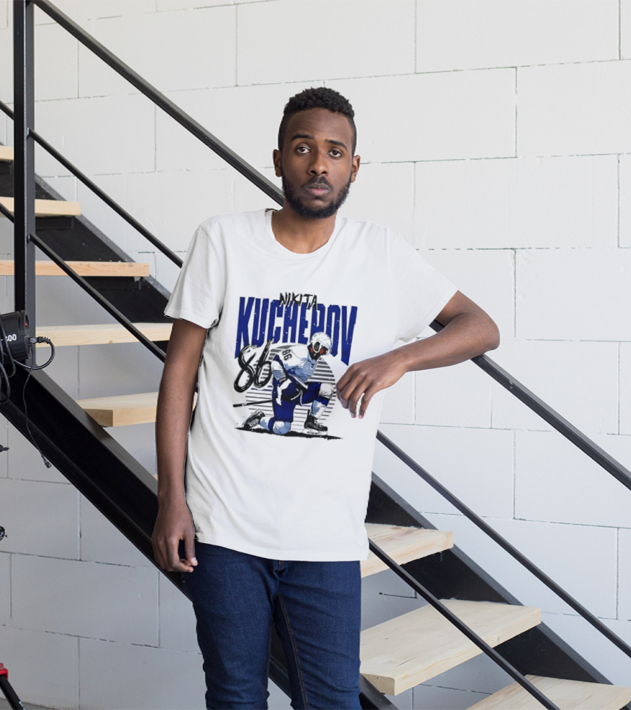 Nikita Kucherov 86 Tampa Bay Lightning Hockey Celebration T-Shirt
