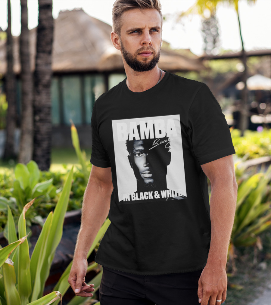 Bamba Signature Black And White NBA Basketball T-Shirt