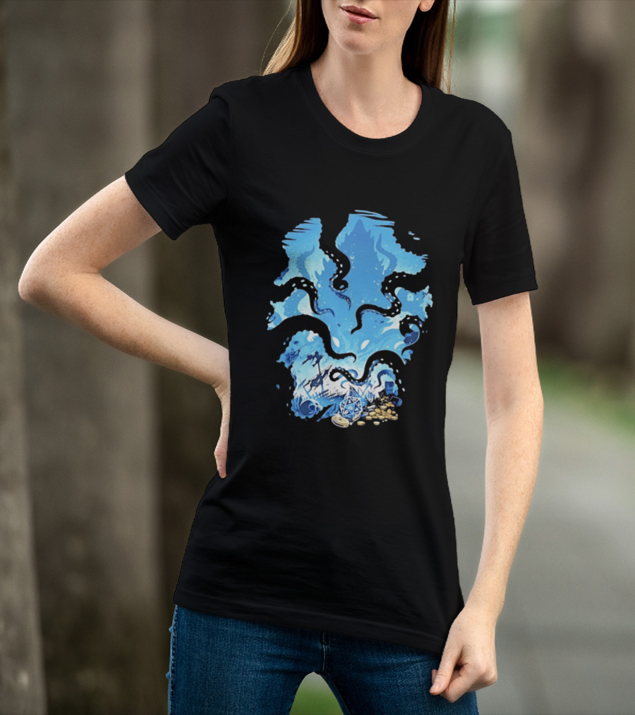 Dungeons And Dragons Kraken Nautical Sea Creature RPG Fantasy T-Shirt