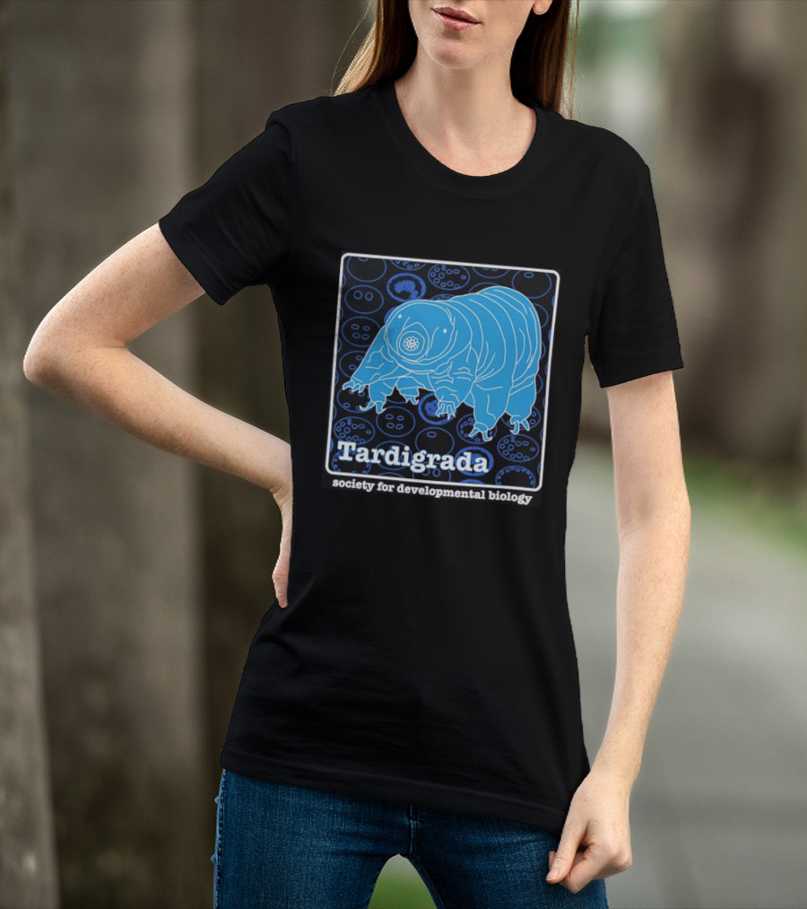 Tardigrada Society For Developmental Biology Blue Water Bear T-Shirt