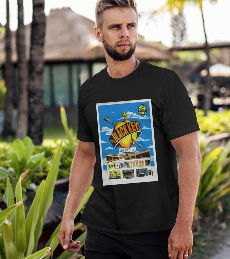 The Black Keys Live Houston Texas July 24 2026 One Night Only White Oak Music Hall T-Shirt