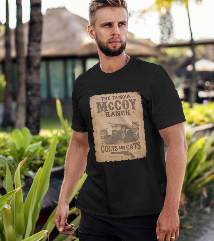 The Famous McCoy Ranch Colts And Cats Wild West Nostalgia T-Shirt