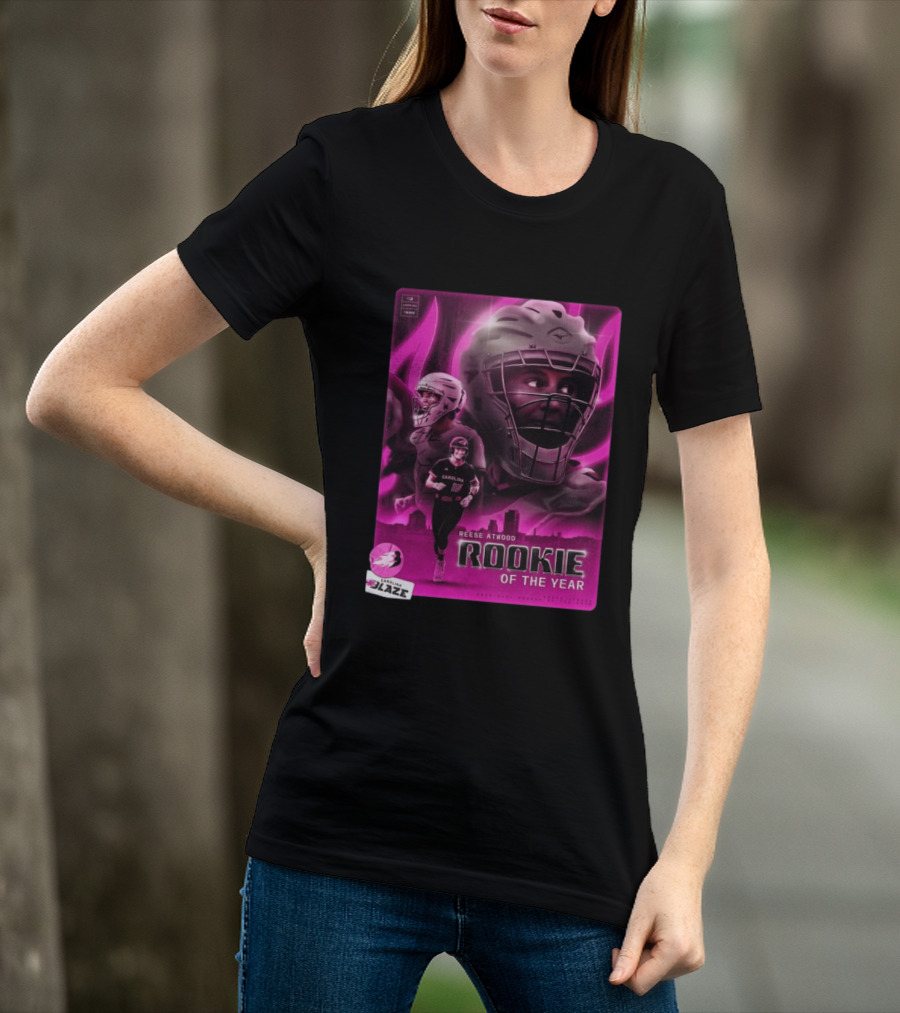 Reese Atwood Rookie Of The Year 2026 Carolina Blaze AUBL Rookie Of The Year T-Shirt