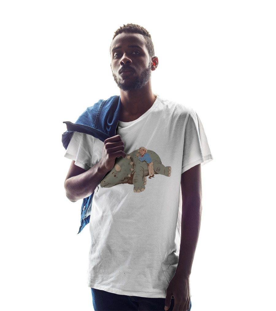 Be Kind Cowboy Embraces Friendly Triceratops Dinosaur T-Shirt