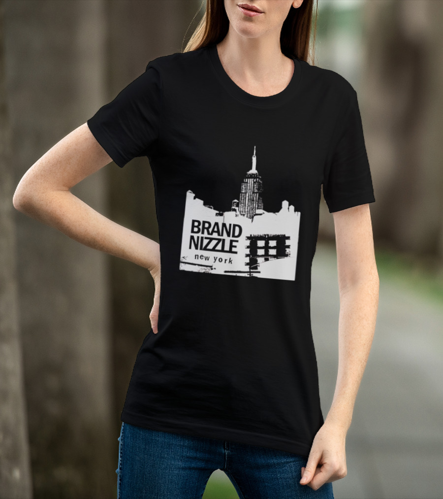 BRAND NIZZLE New York Empire State Building Skyline T-Shirt