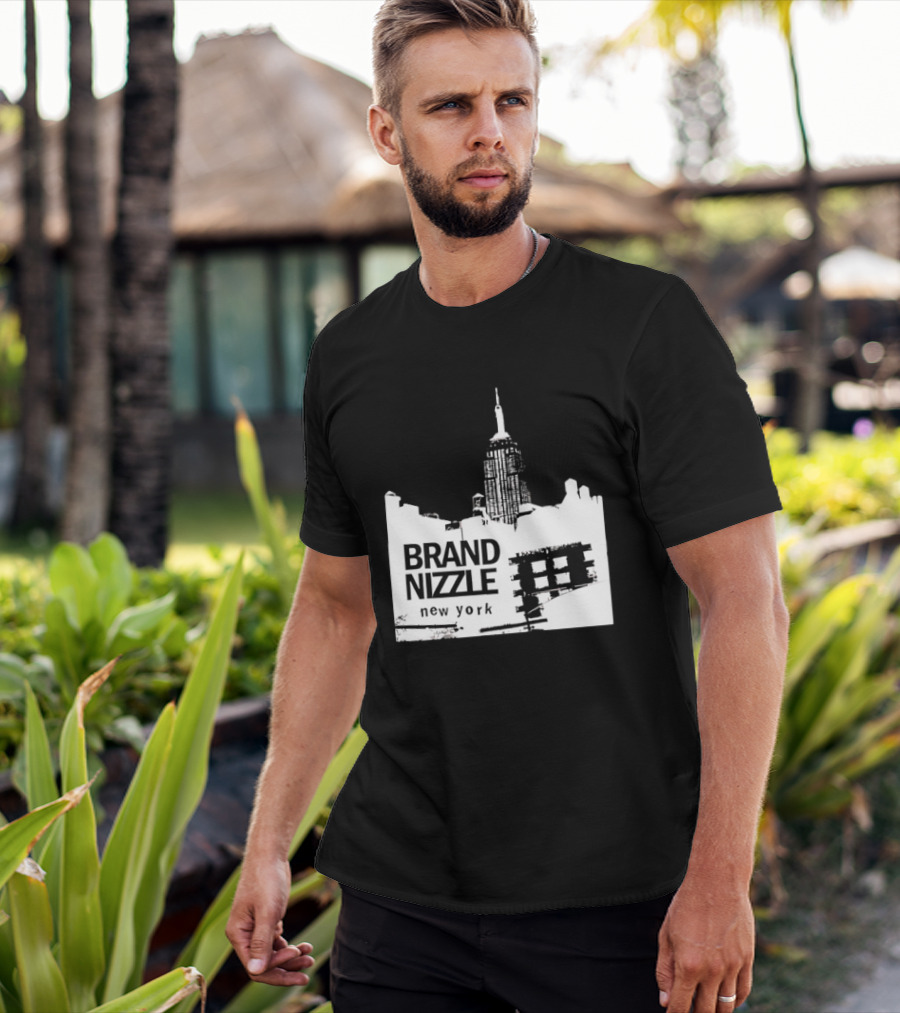 BRAND NIZZLE New York Empire State Building Skyline T-Shirt