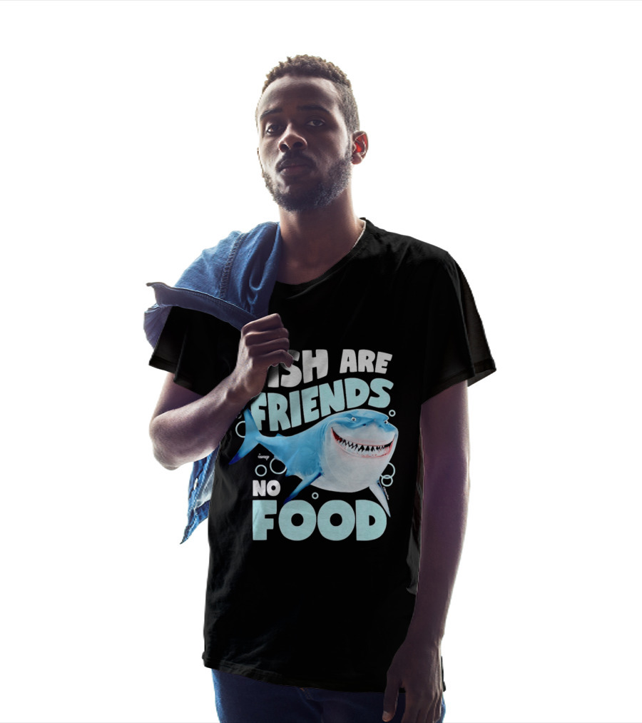 Bruce The Shark Fish Are Friends Not Food Disney Pixar T-Shirt