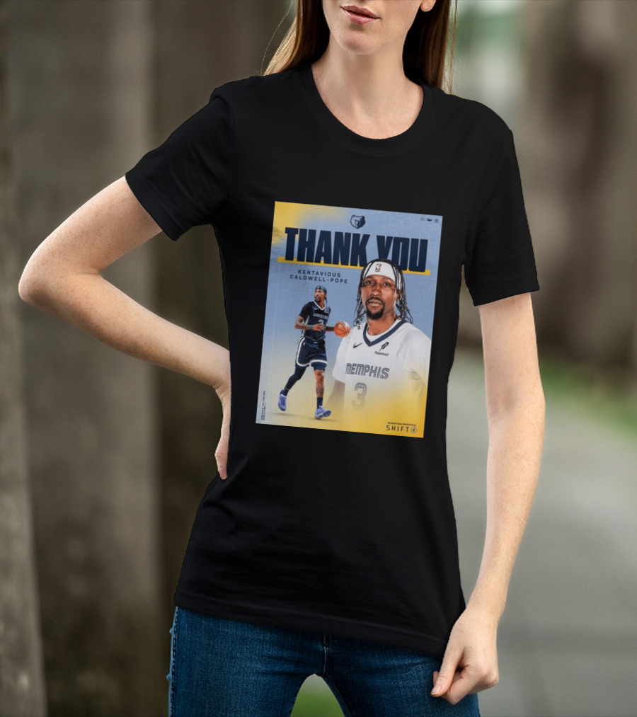 Thank You Kentavious Caldwell Pope Memphis Grizzlies Basketball 3 NBA Fan T-Shirt