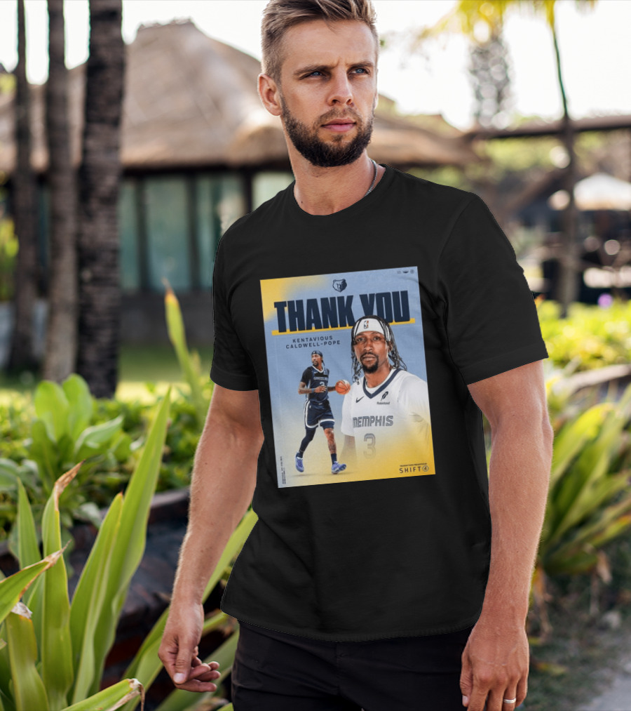 Thank You Kentavious Caldwell Pope Memphis Grizzlies Basketball 3 NBA Fan T-Shirt