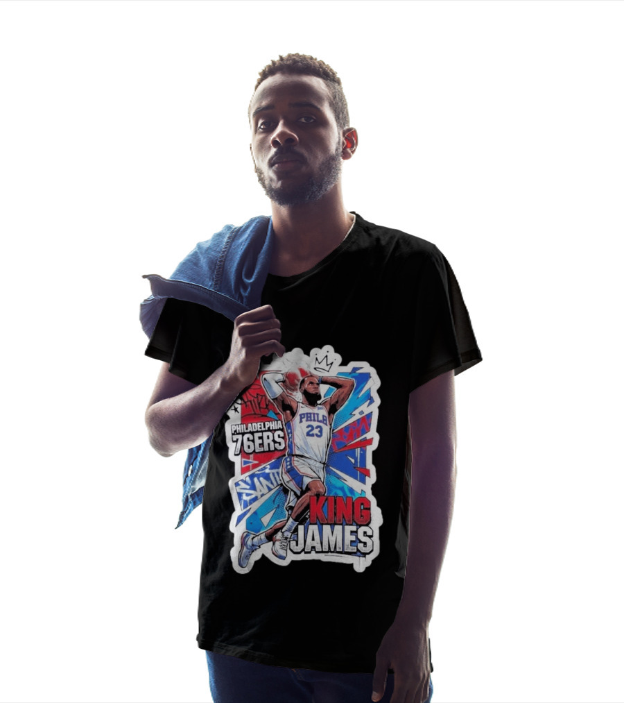 Philadelphia 76ers King James Basketball Fans T-Shirt