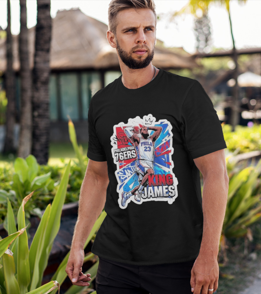 Philadelphia 76ers King James Basketball Fans T-Shirt