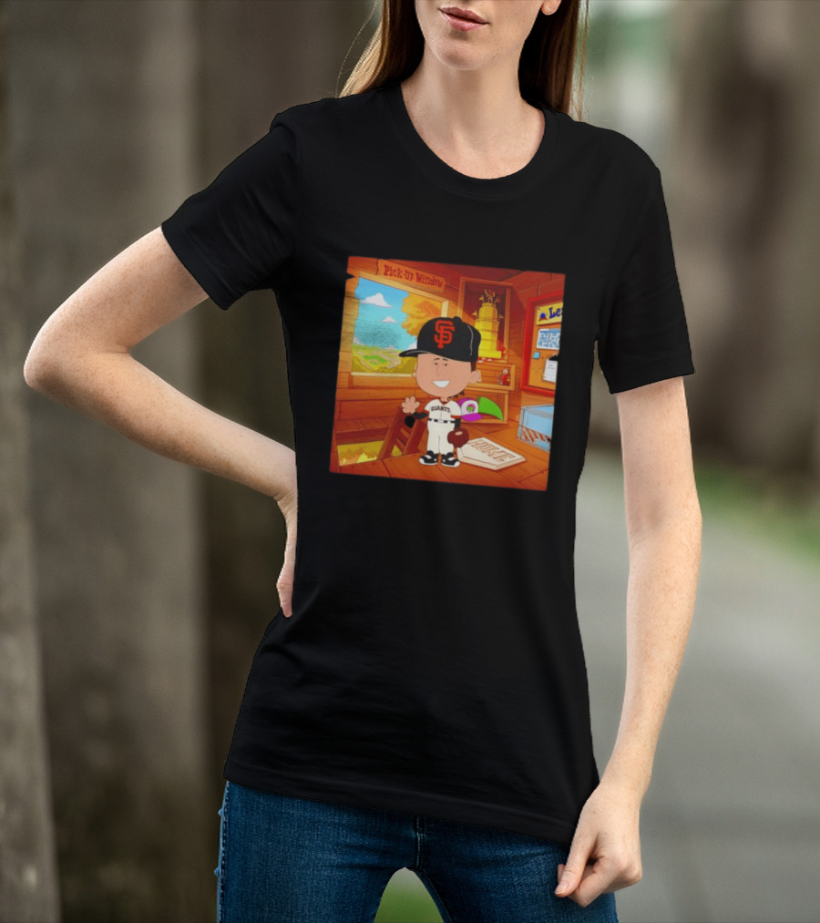 Tyler Mahle San Francisco Giants Baseball Cartoon Peanuts T-Shirt