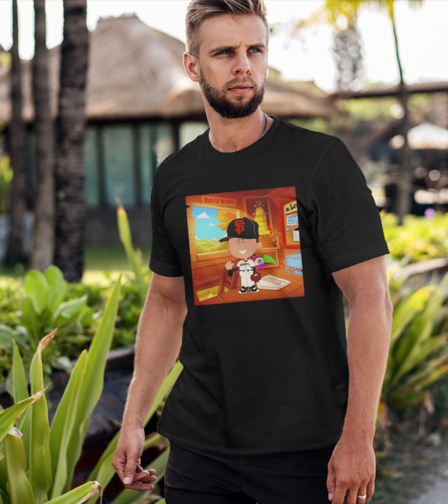 Tyler Mahle San Francisco Giants Baseball Cartoon Peanuts T-Shirt
