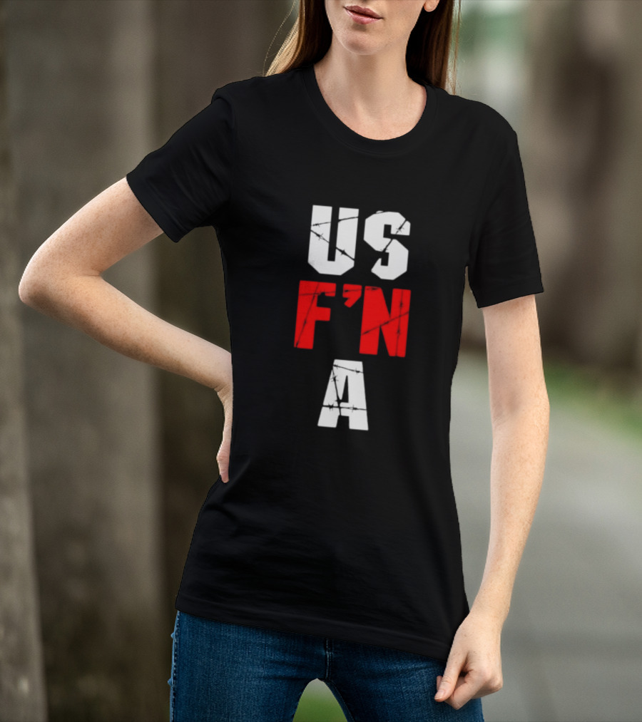 United States US F N A Barbed Wire T-Shirt