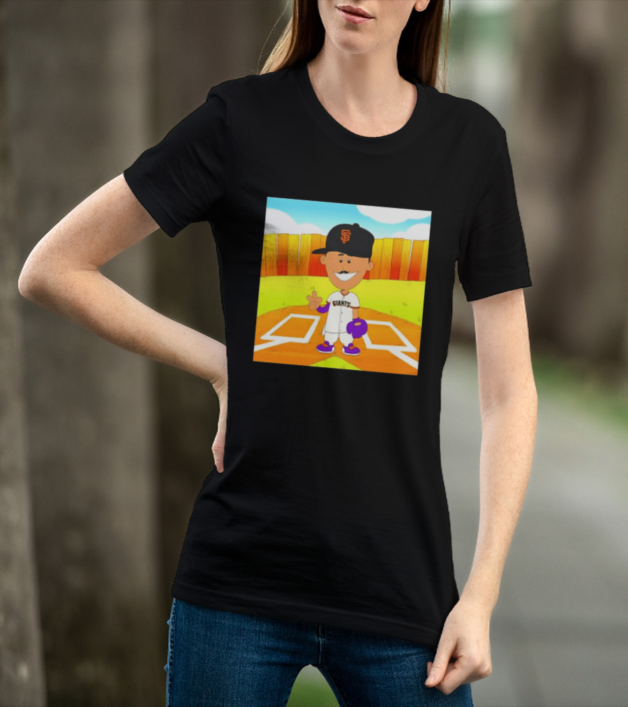 Willy Adames San Francisco Giants Cartoon Player T-Shirt