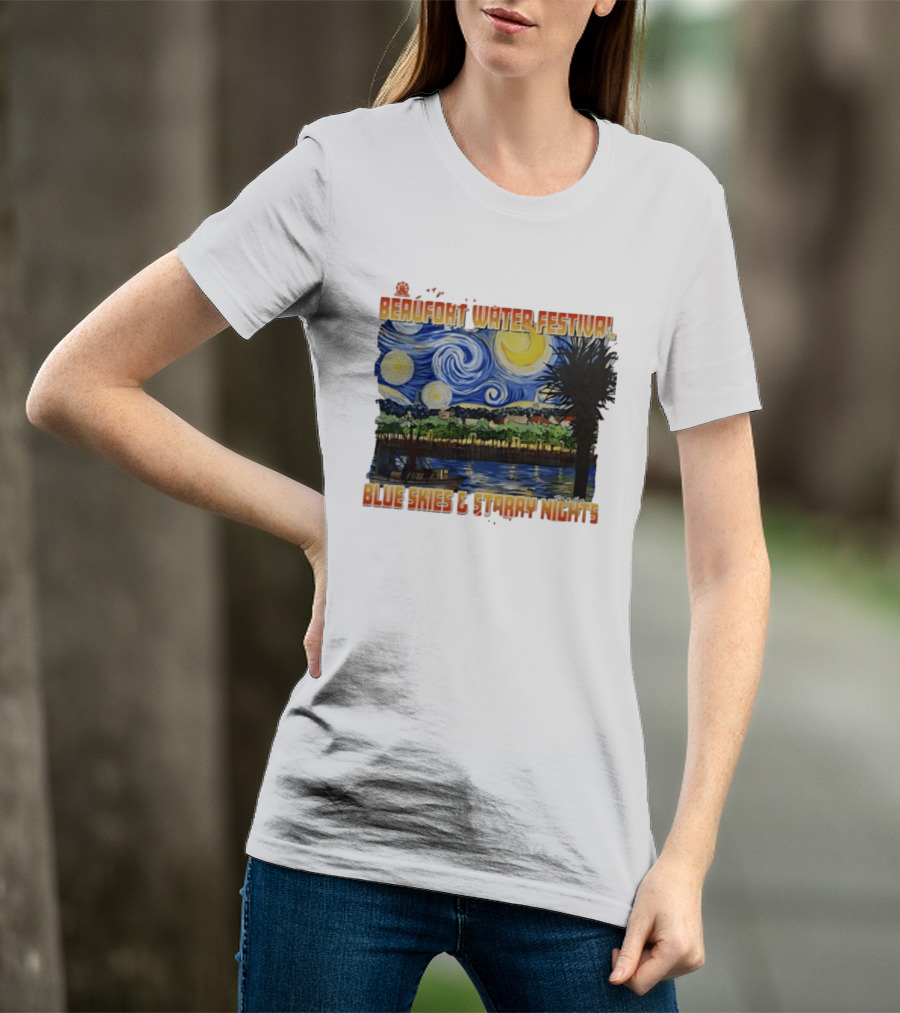 69th Annual Beaufort Water Festival Blue Skies And Starry Nights T-Shirt