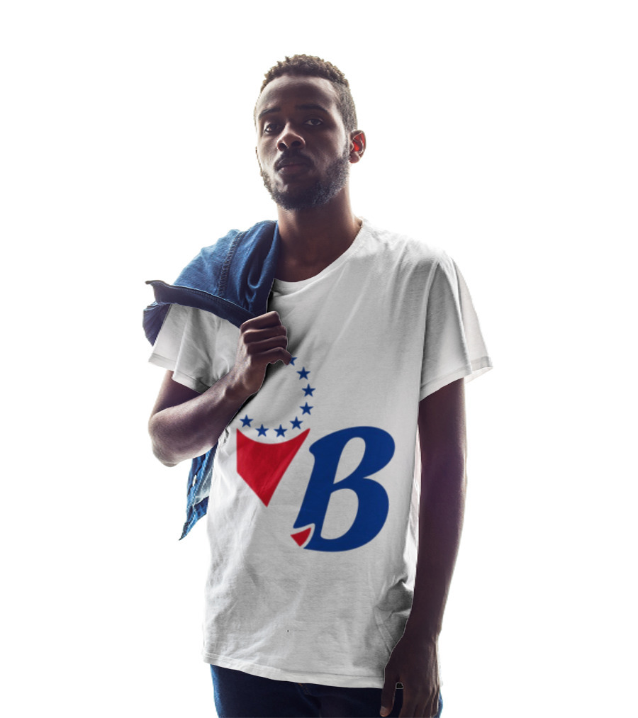 Chinatown Market Store Let Brotherly Love Philadelphia B Icon Circle Stars T-Shirt