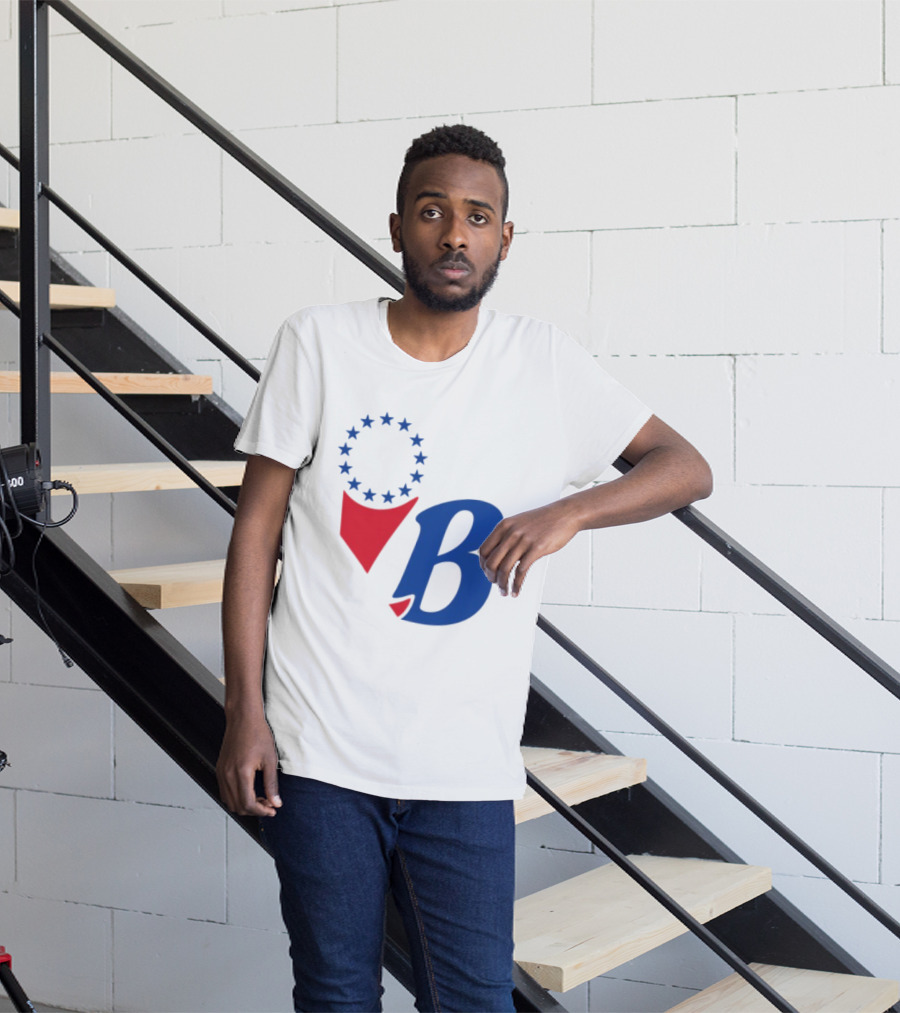 Chinatown Market Store Let Brotherly Love Philadelphia B Icon Circle Stars T-Shirt