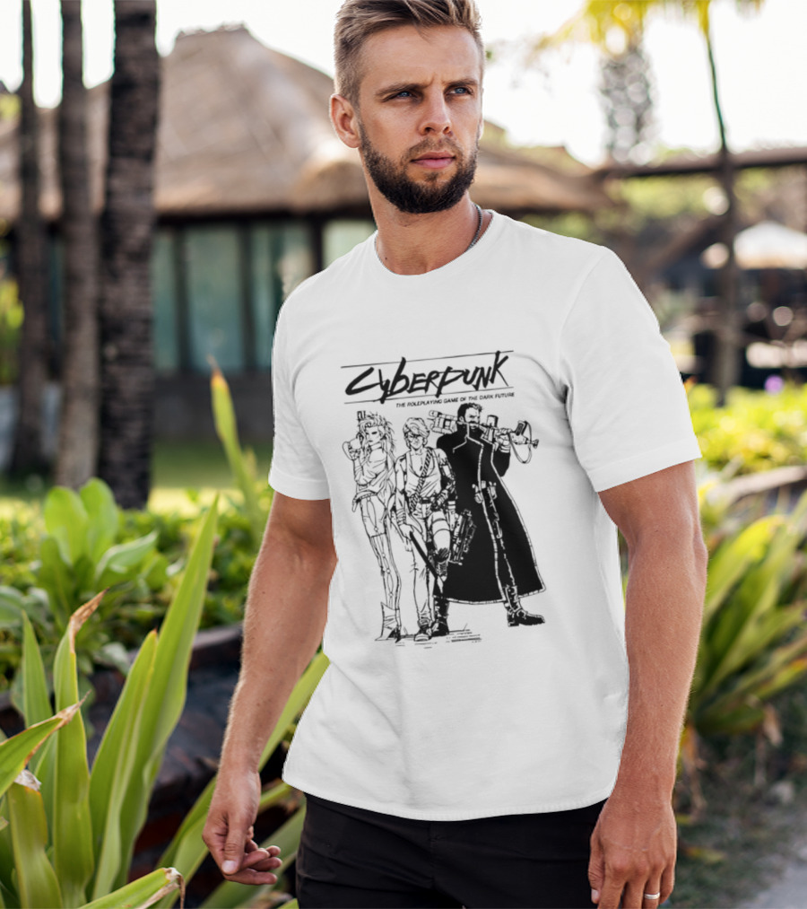 Cyberpunk The Roleplaying Game Of The Dark Future Silhouette Art Characters T-Shirt