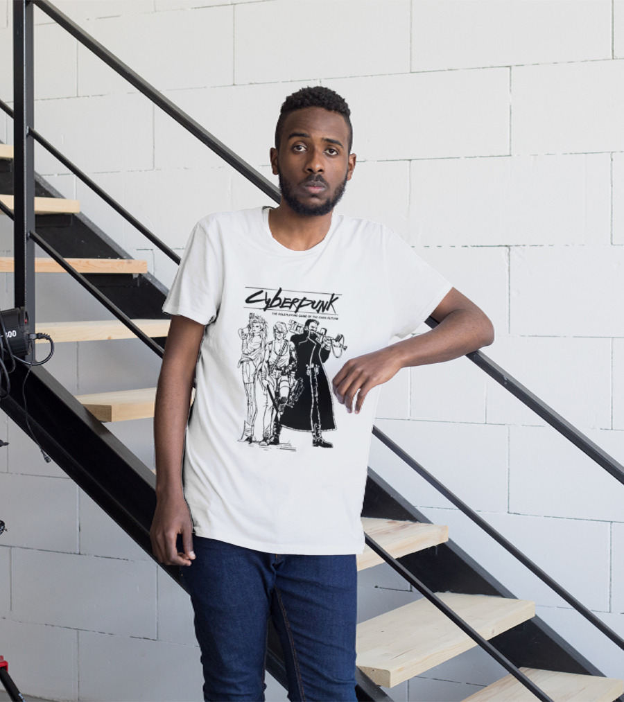 Cyberpunk The Roleplaying Game Of The Dark Future Silhouette Art Characters T-Shirt