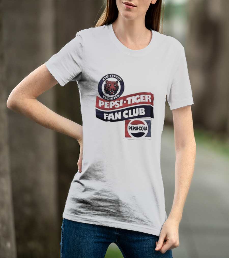 Detroit Tigers Pepsi Tiger Fan Club Pepsi Cola T-Shirt