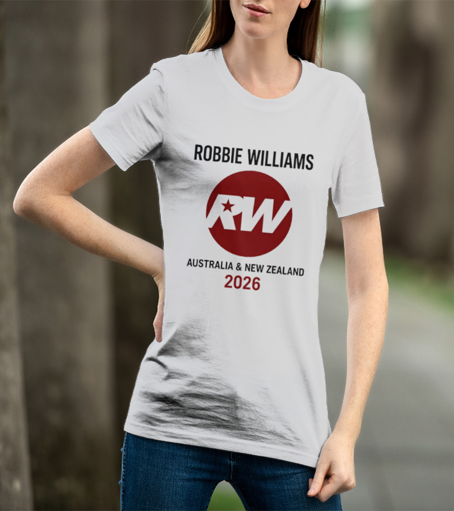 Robbie Williams 2026 Australia New Zealand Tour RW Star T-Shirt