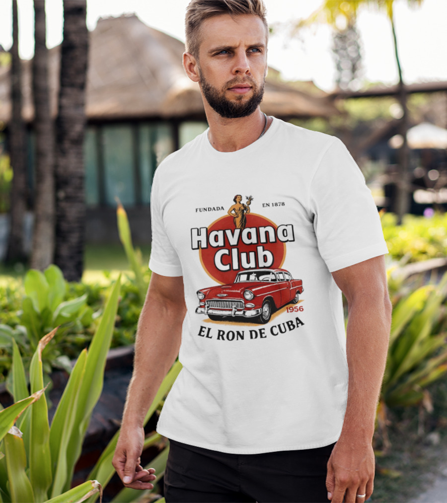 Havana Club Fundada En 1878 El Ron De Cuba 1956 Car T-Shirt