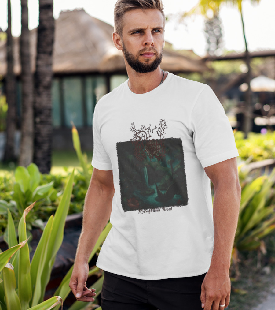 Sallow Hydrophilous Brood Metal Nightmare Forest Scene T-Shirt