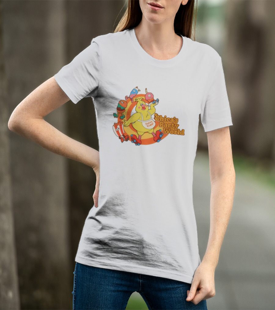 Hex Store Hex X Fnaf Chica's Party World Secret Of The Mimic 2 Party Time T-Shirt