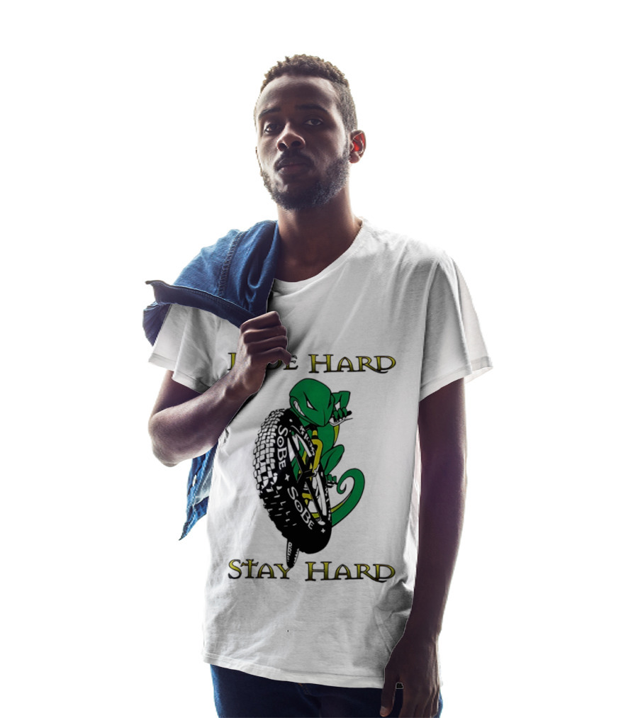 Sobe Chameleon Ride Hard Stay Hard Mountain Biking Tire Concept T-Shirt