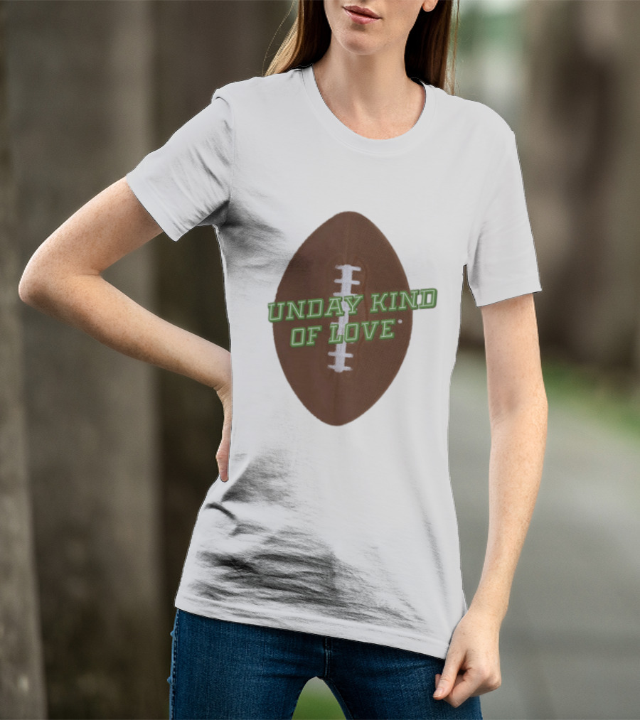 Sunday Kind Of Love Football Halftone Sports T-Shirt