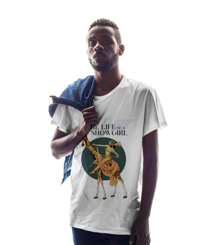 The Life Of A Showgirl With Deco Giraffe Art Deco T-Shirt