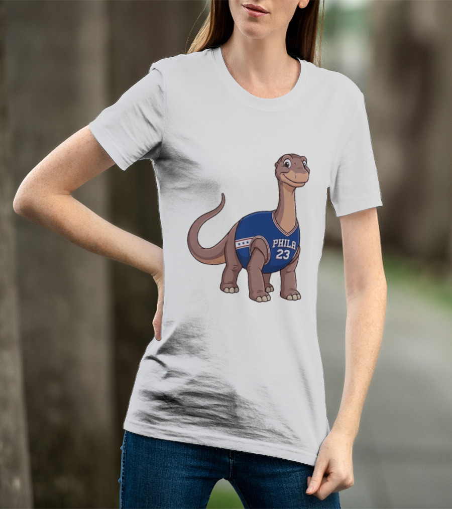 Philadelphia 76ers Littlefoot Dinosaur LeBron James 23 T-Shirt