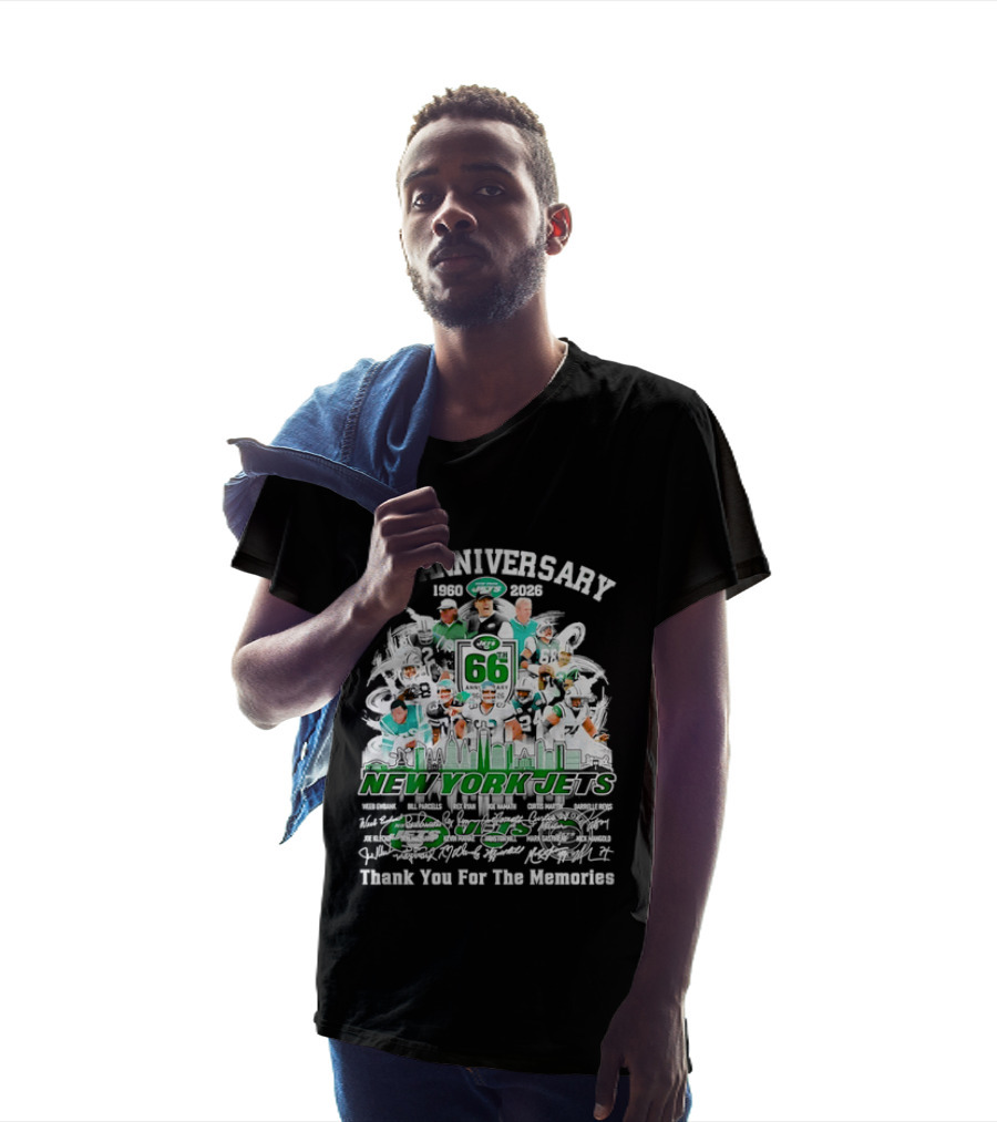 New York Jets 66th Anniversary 1960 2026 Thank You For The Memories T-Shirt