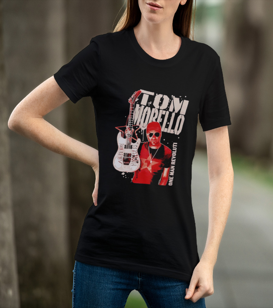Tom Morello Arm The Homeless Guitar One Man Revolution Red Star T-Shirt