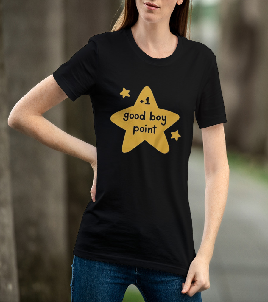 Plus 1 Good Boy Point Star Reward Positive Reinforcement Yellow Star T-Shirt
