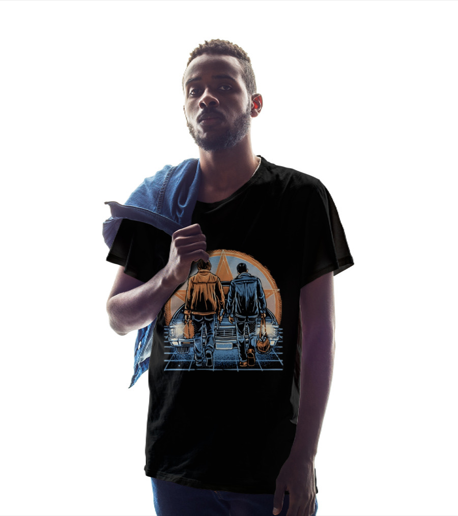 Sam And Dean Winchester Impala Star Supernatural T-Shirt