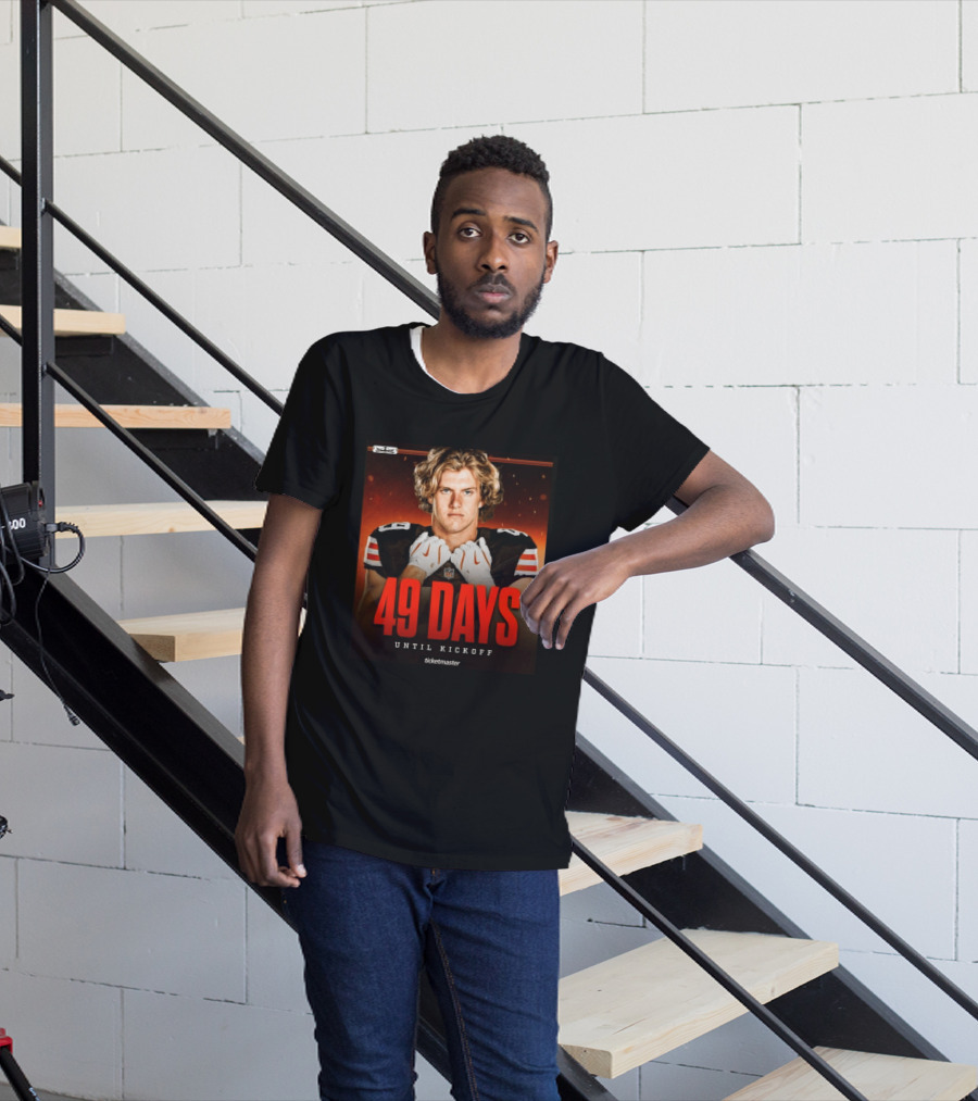 49 Days Until Kickoff NFL Countdown Ticketmaster Promotion T-Shirt