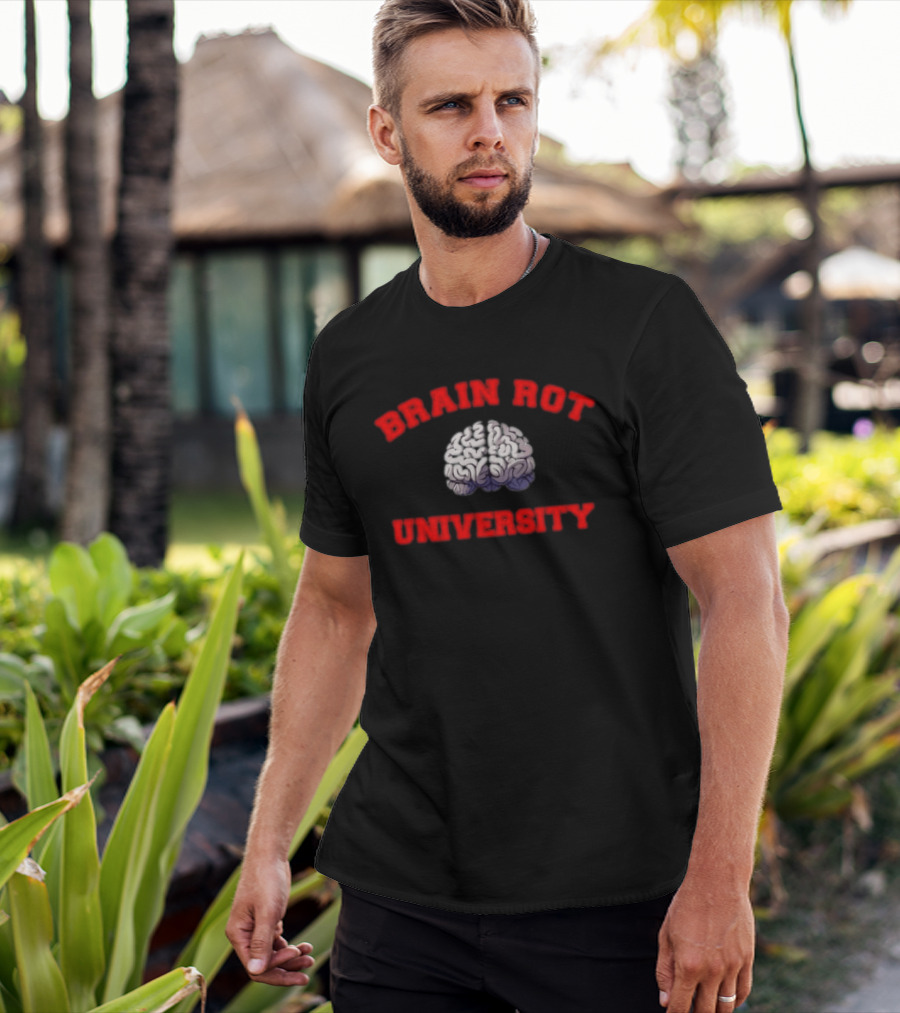 Brain Rot University Human Anatomy Brain T-Shirt