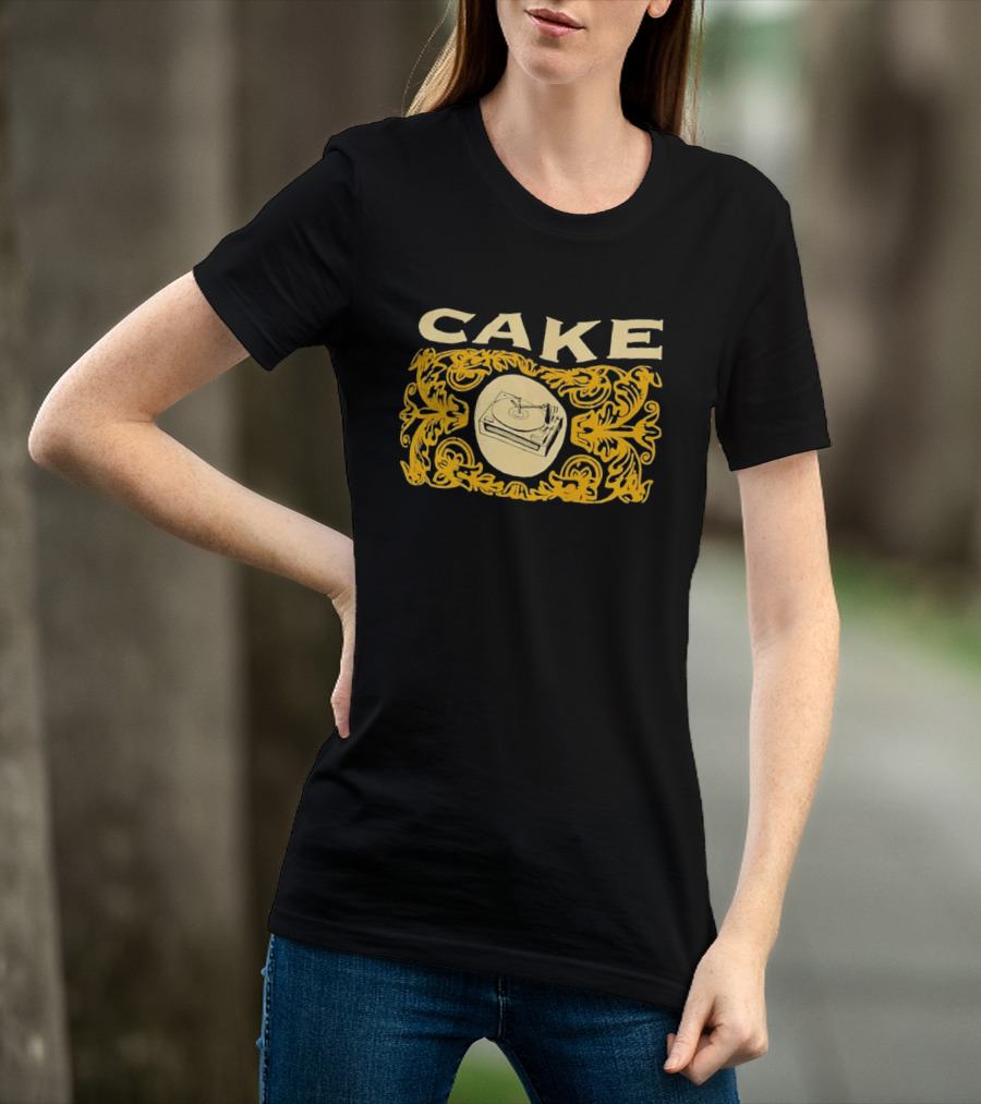 Cake Band Turntable Vintage Alternative Rock Music T-Shirt