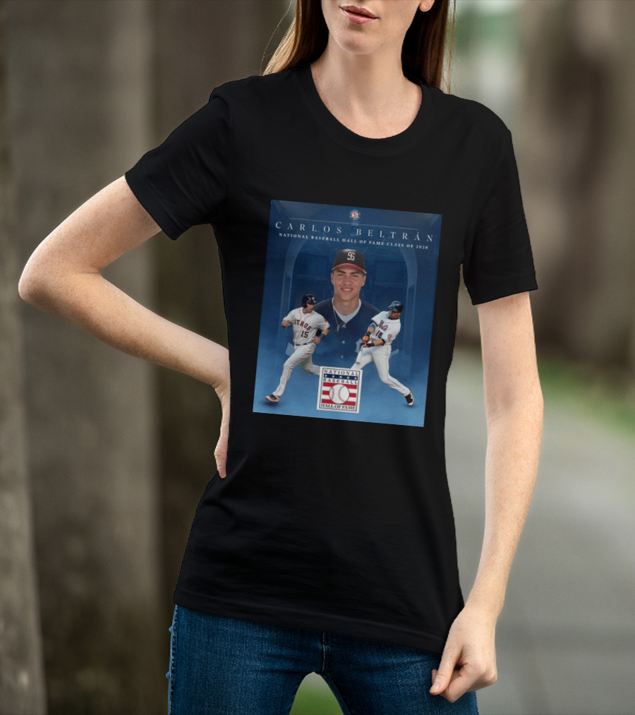 Carlos Beltrán National Baseball Hall Of Fame Class Of 2026 Induction MLB Star Recognition T-Shirt