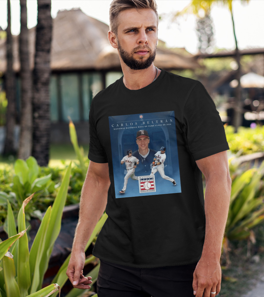 Carlos Beltrán National Baseball Hall Of Fame Class Of 2026 Induction MLB Star Recognition T-Shirt