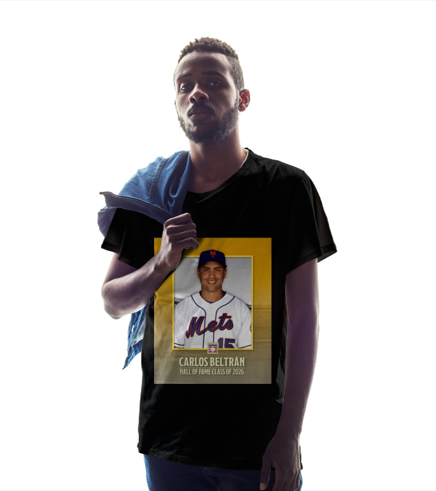 Carlos Beltrán Mets Hall Of Fame Class Of 2026 Induction T-Shirt