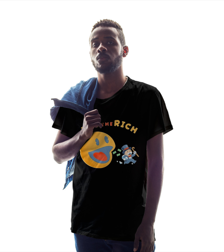 Eat The Rich Monopoly Man Pac Man Capitalism T-Shirt